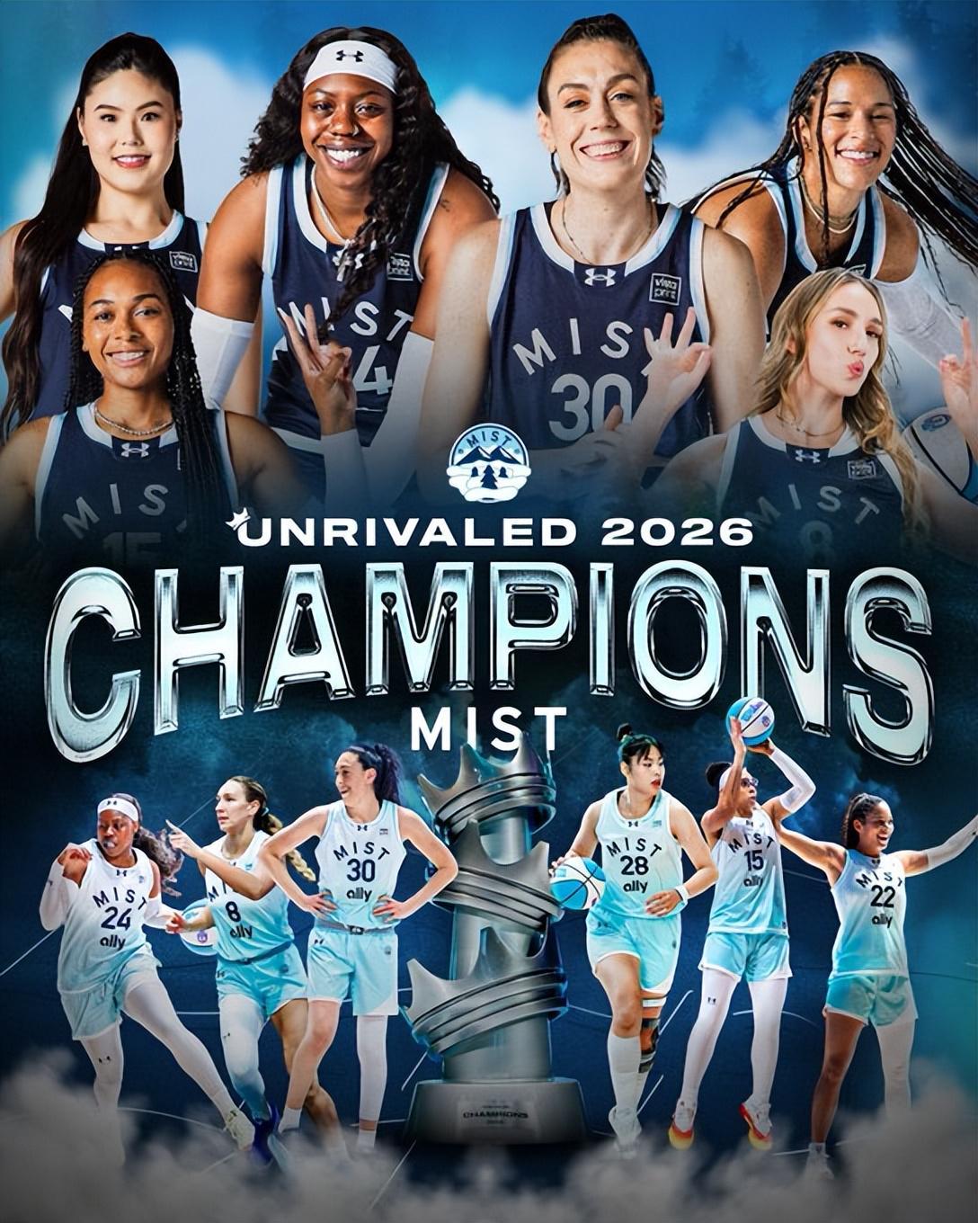 恭喜小宝！李月汝效力球队夺联赛冠军 与队友分享60万美元奖金